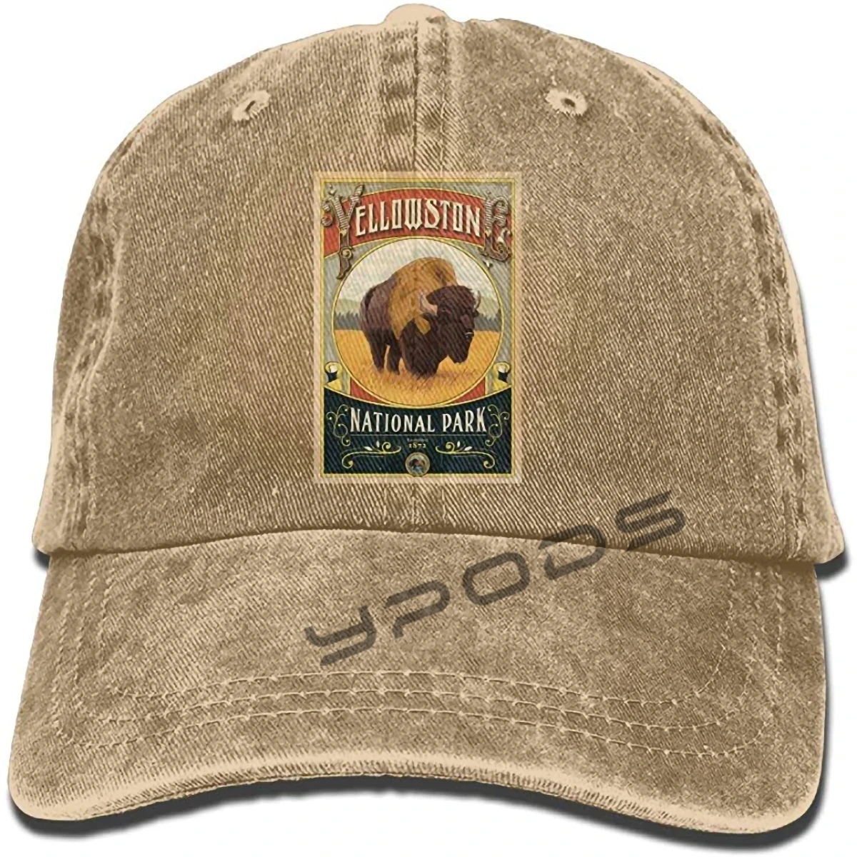 

Yellowstone National Park Unisex Denim Baseball Cap Adjustable Hats