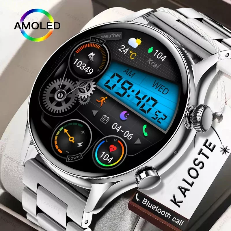 

New 390*390 Screen Smart Watch Men Always Display The Time Bluetooth Call Sports Fitness Tracker NFC Smartwatch For Android IOS