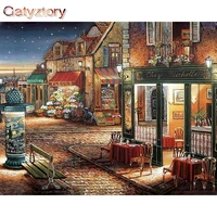 gatyztory frameless picture restaurant diy painting by numbers modern handpainted calligraphy painting for home decor 40x50cm