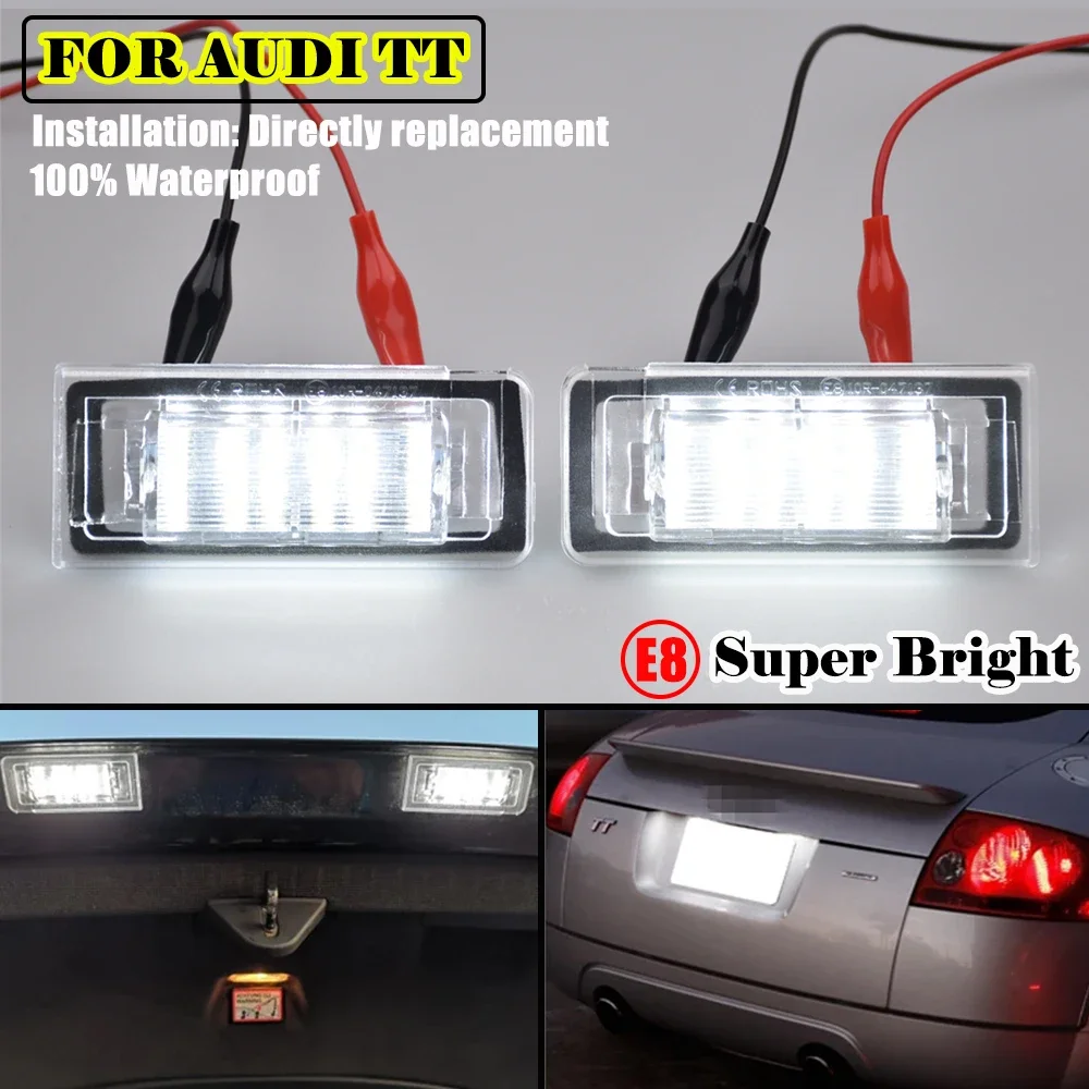 Фото Для Audi TT MK1 8N Roadster 8N9 Coupe 8N3 светодиодная лампа освещения номерного знака 1998-2006 гг. №1