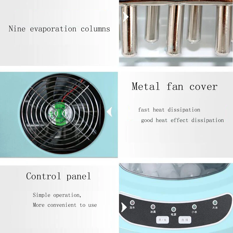 Профессиональный и конкурентоспособный небольшой настольный льдогенератор