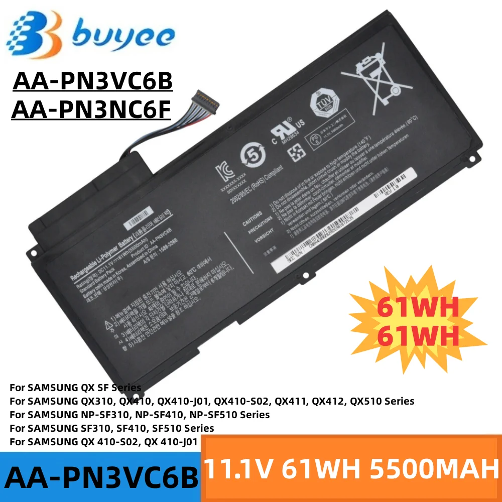 AA-PN3VC6B AA-PN3NC6F Аккумулятор для ноутбука Samsung QX SF серии QX410-J01 QX410-S02 NP-SF310 NP-SF410 NP-SF510 QX310