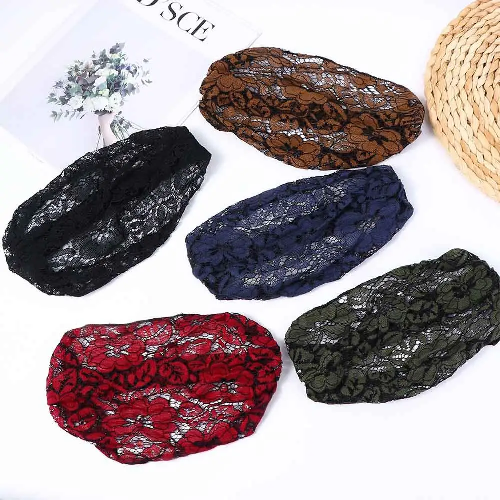 

Vintage Retro Wash Face Gift Cloth Lace Headdress Korean Style Hair Band Wide Edge Headband Female Hair Band