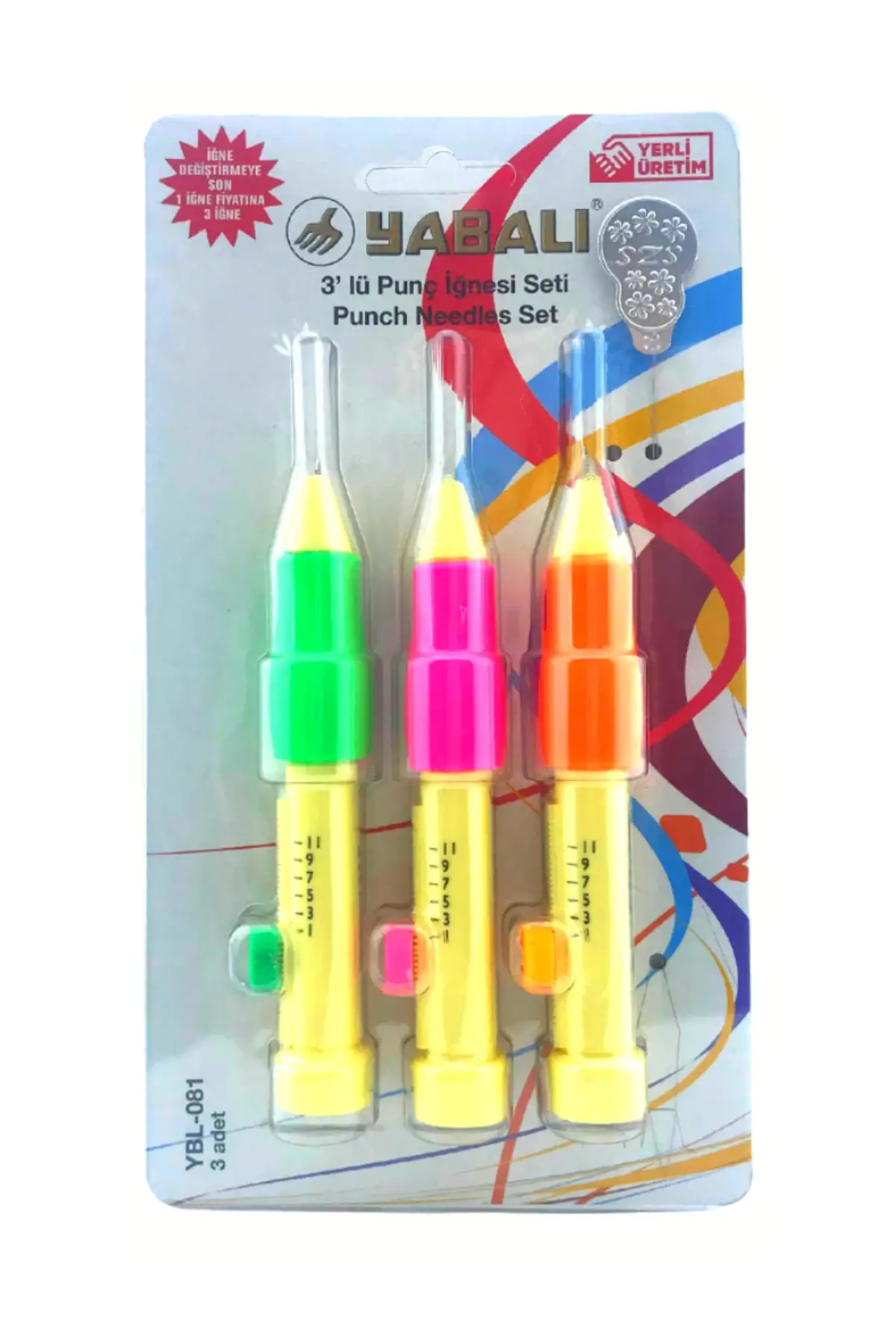 

3'lü набор пробивных игл наборы для хобби вышивка расходные материалы и досуг