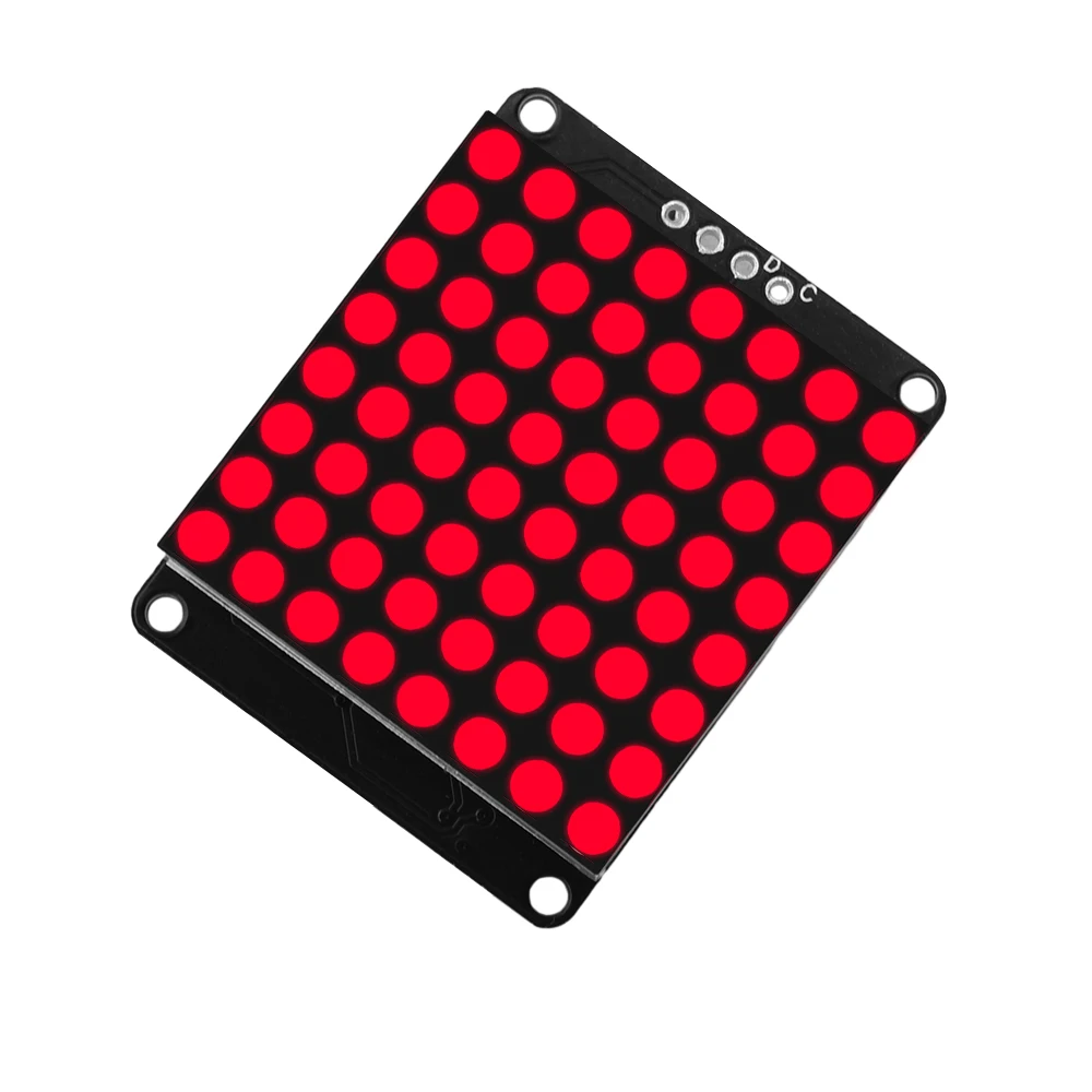8x8 точечный матричный модуль красный фотоконтроллер дисплея HT16K33 I2C