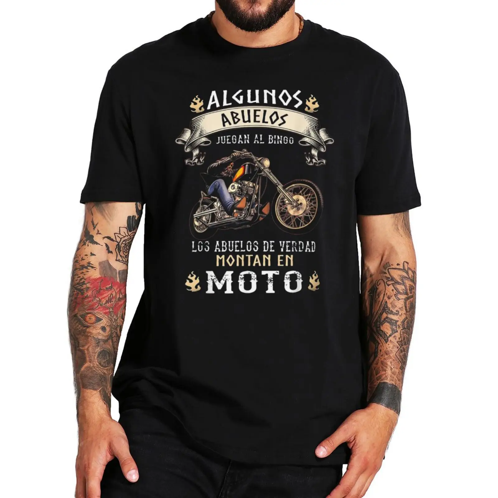 

Some Grandpas Play Bingo Real Grandpas Ride T Shirt Funny Father's Day Men's Novelty Tshirt Papa Gift For Motorcycle Fans