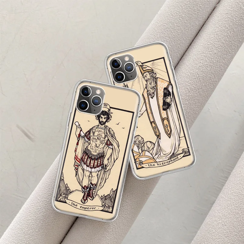Карты Таро для телефона Halsey HFK чехол Iphone 14 13 15 16 Pro Max Plus Apple 11 12 Mini X XS XR прозрачный S