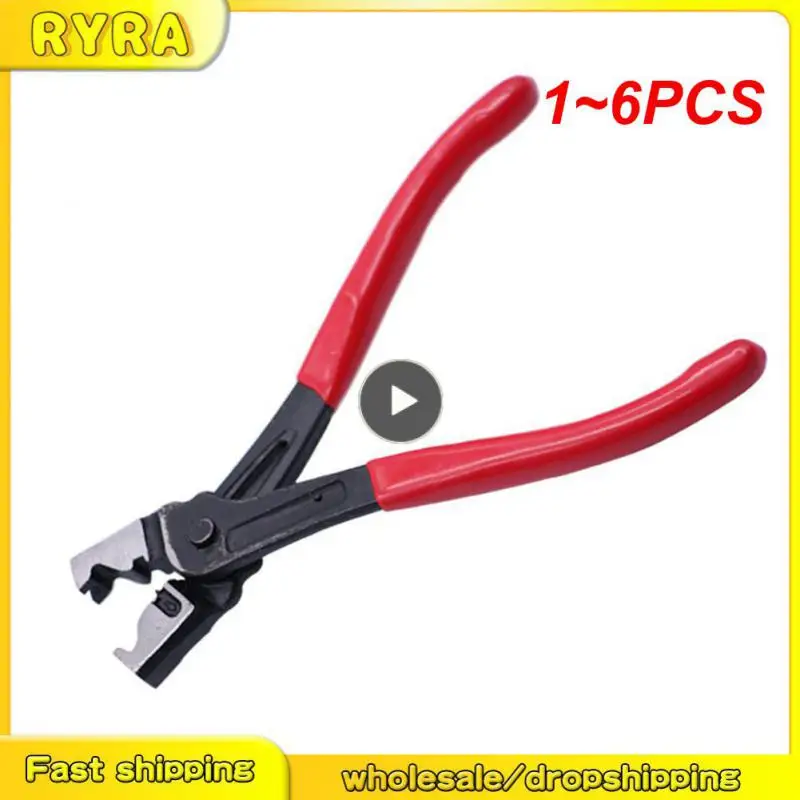 

1~6PCS Car Hose Clamp Plier Oil Hose Crimping Plier R Type Collar Hose Clip Clamp Pliers Water Pipe Clamp Calliper Car Repair