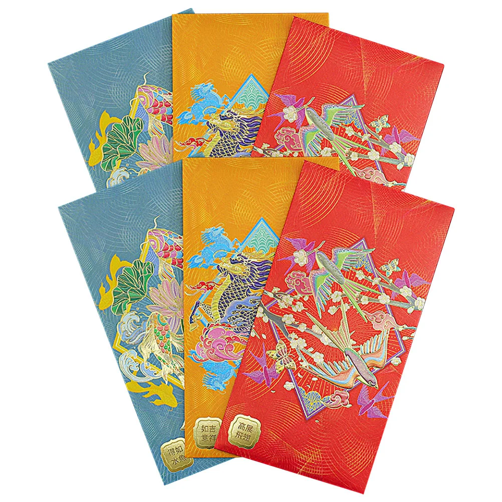 

Карманы для денег в китайском стиле, декоративные красные конверты, традиционные карманы для весны, праздника, нового года