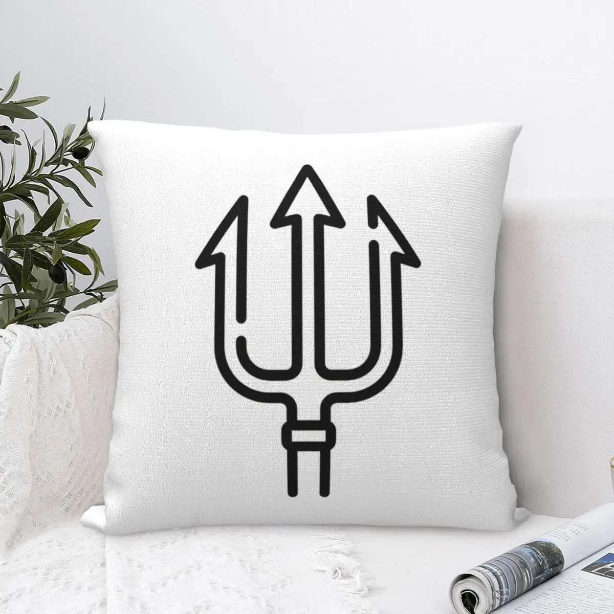Sea Ocean Poseidon Neptune Trident Throw Pillow Case Hindu India God Indian Gods Lord Shiva Cushion Home Sofa Hug Pillowcase