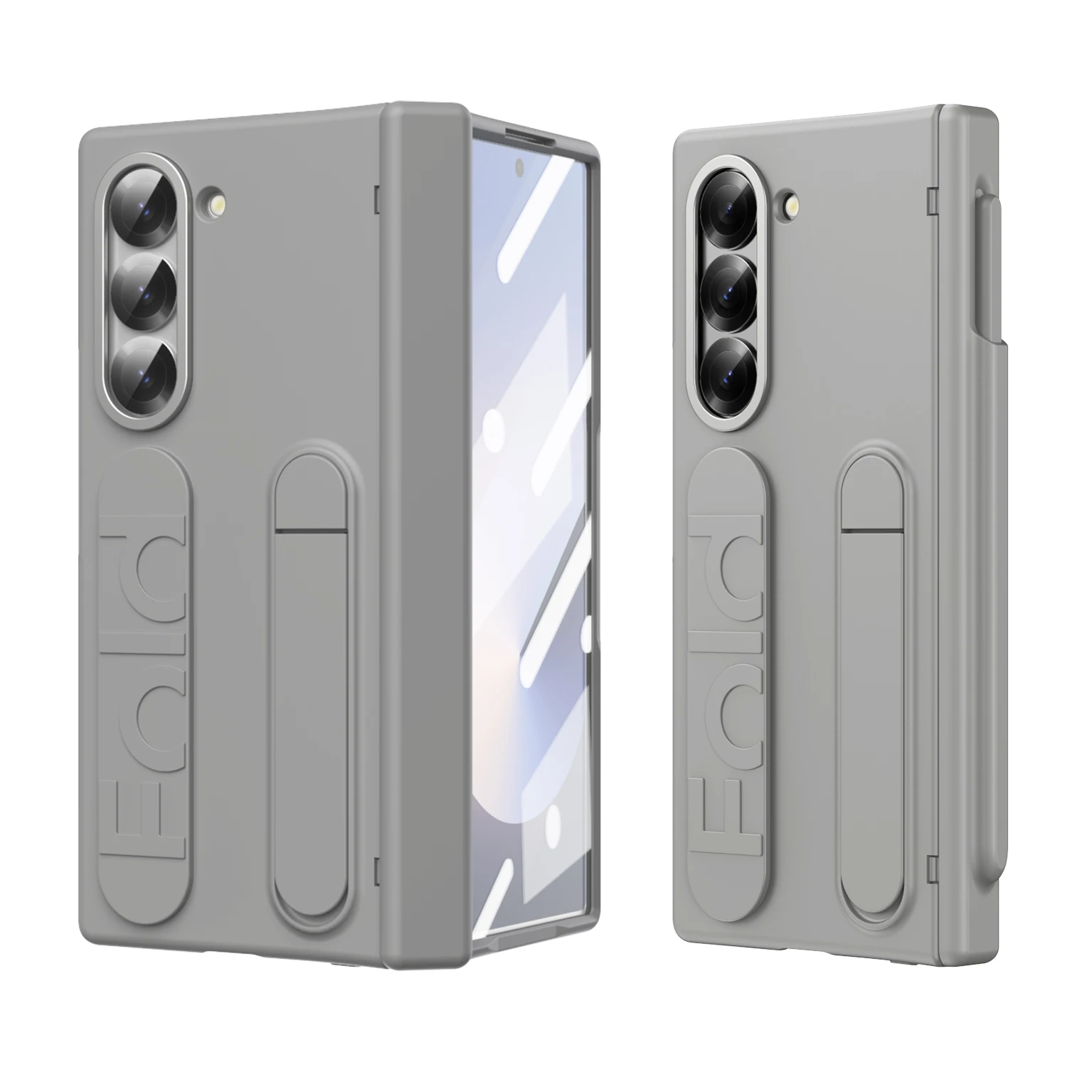 Фото Для Samsung Galaxy Z Fold 7, 6, 5, 4, 3, держатель для браслета, шарнирный чехол с слотом для S, полноэкранный защитный чехол для Galaxy Z Fold 6 №4