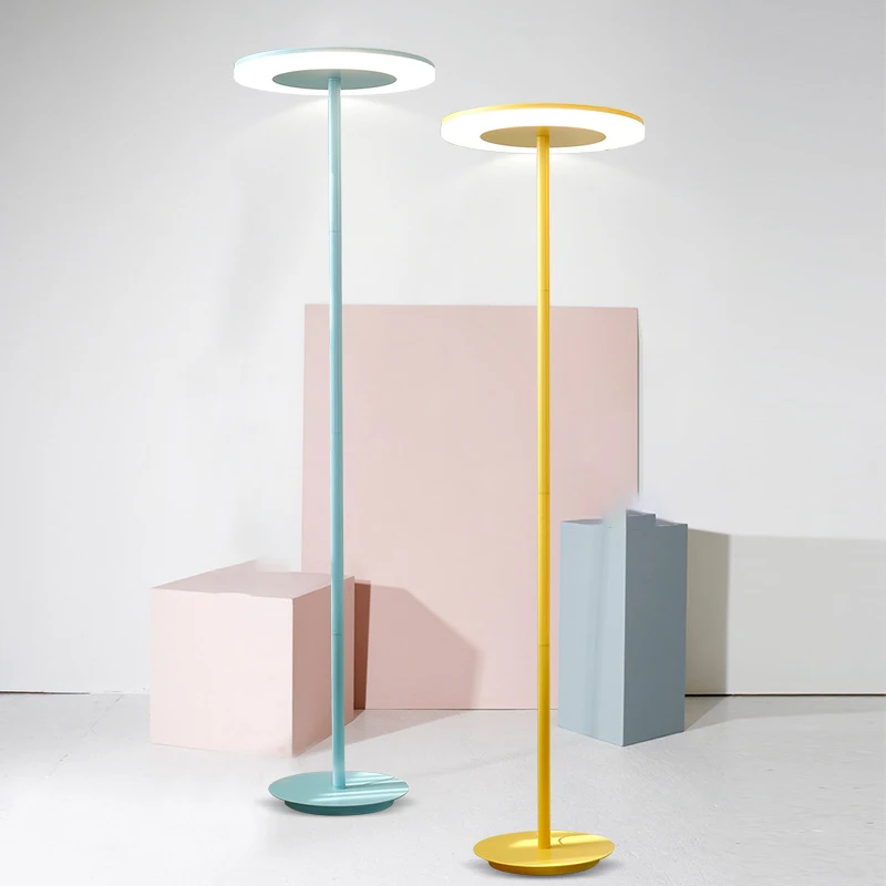 

Denmark Nordic Creative Floor Lamp Bedroom Living Room Table Lamp Modern Macarons Colorful Girl Pink Blue Vertical Table Light