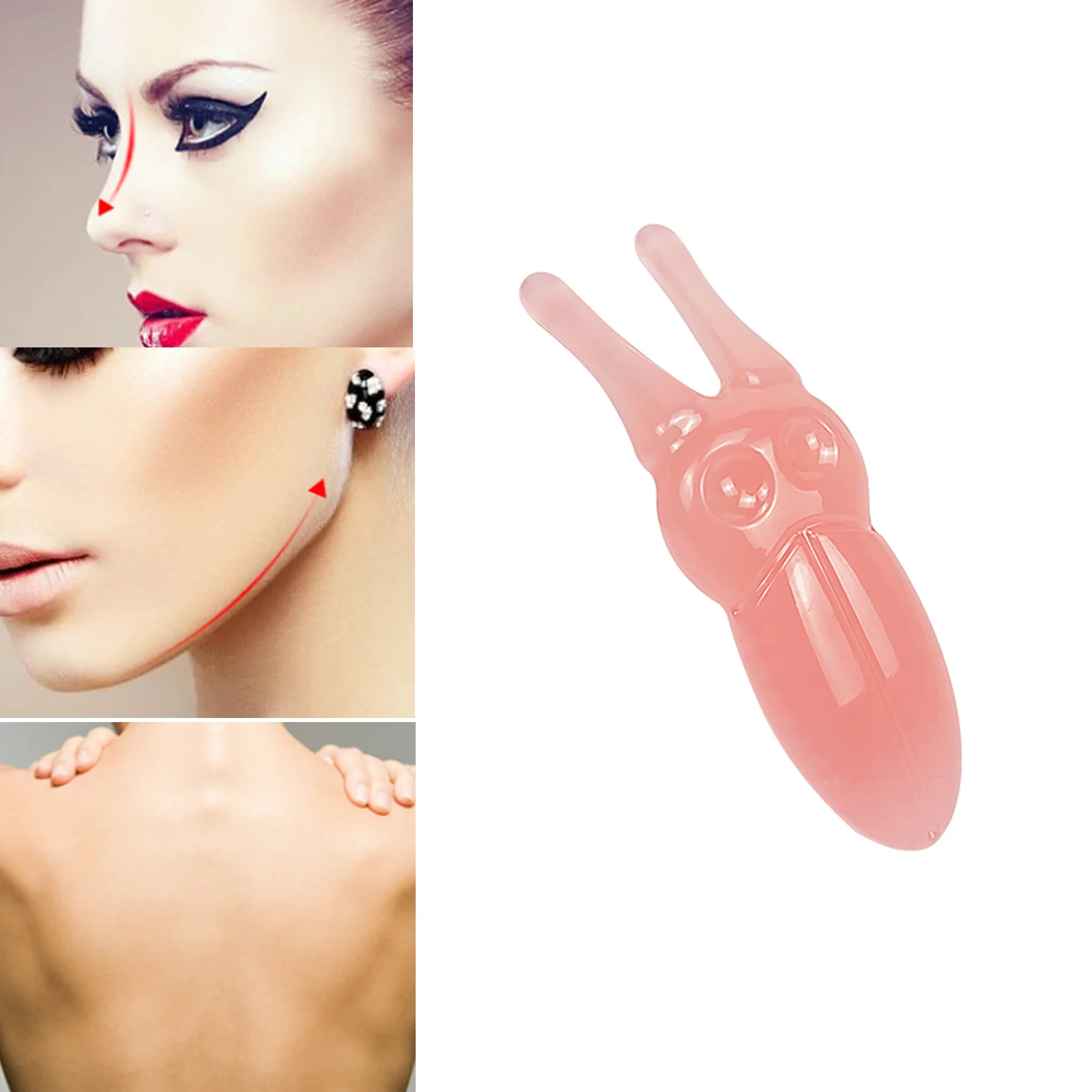

Natural Resin Beauty Nose Scraping Portable Nose Massager Eye Beauty Stick Nose Bridge Massager Facial Beauty Care Massage Tools