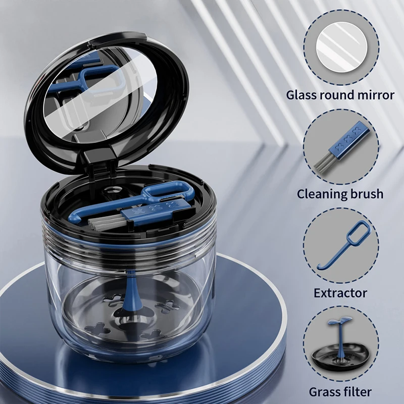 

Oral Orthodontic Retainer Cleaning Case Denture Bath Box With Strainer Double Layer Braces Denture Storage Box Soaking Containe