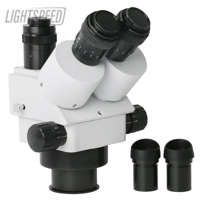 

OKA 7X-45X Simul-Focal Continuous Zoom Trinocular Stereo Microscope Head For Mobile Phone Repair Equipment Jewelry Appraisal