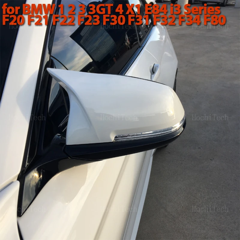 

2x Replacement Rearview Side Mirror Covers Cap M Look White for BMW 1 2 3 3GT 4 M2 i3 Series F20 F21 F22 F23 F30 F31 F32 F33 F34