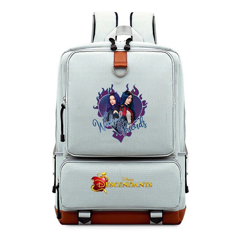 Disney Descendants Backpack For Boys Girls Travel Shoulder Backpack Men Women Large Capacity Daily Bookbag Mochila