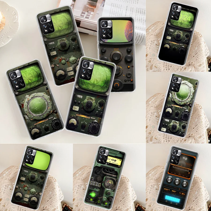 Чехол для телефона с радарным числовым управлением и данными Xiaomi Redmi Note 11 12 Pro Plus 12S