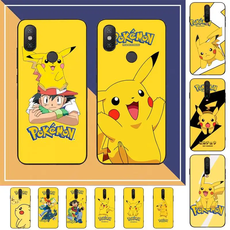 

BANDAI Pikachu Phone Case for Redmi Note 8 7 9 4 6 pro max T X 5A 3 10 lite pro
