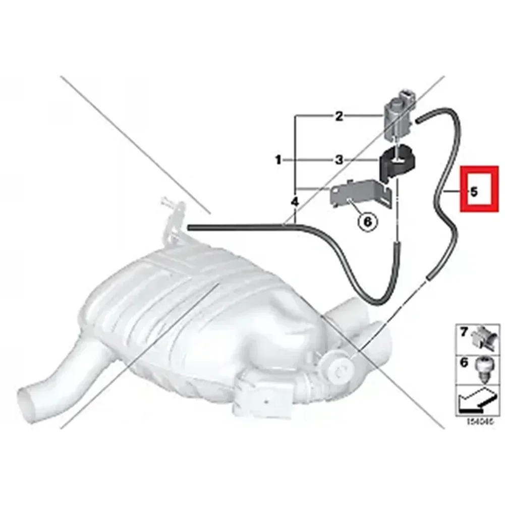 1 шт. новейший вакуумный шланг ABS для BMW E87 E88 E34 E36 E46 E90 E91 E92 E93 E60 E61 OEM 51118093301 51118093302 Опт