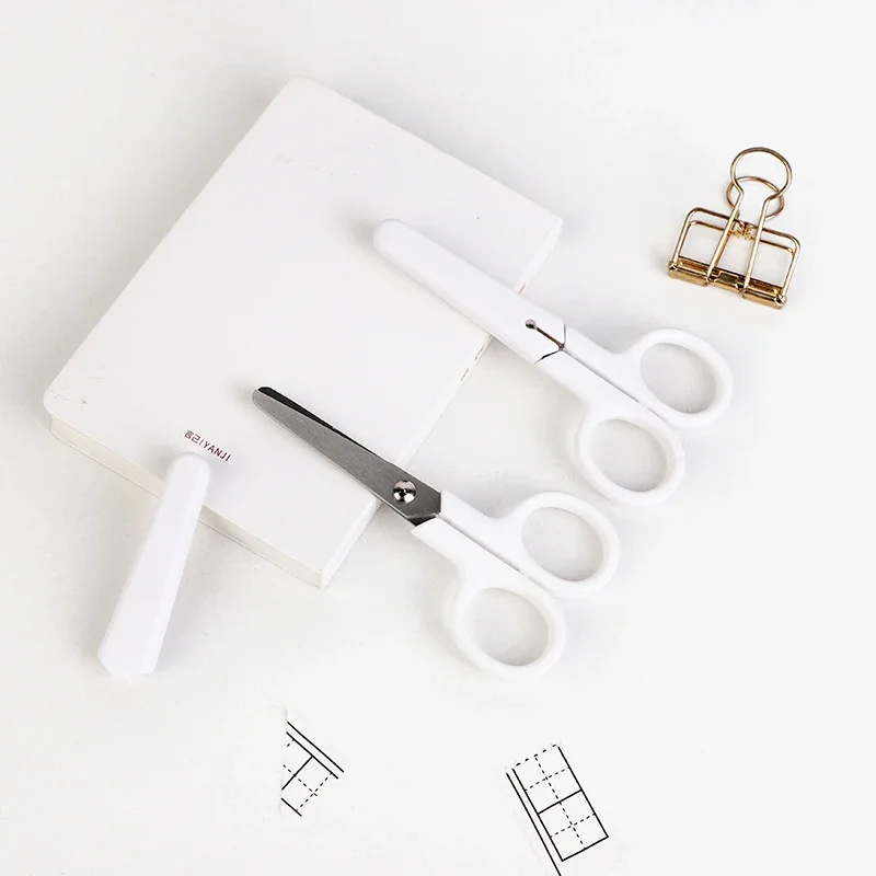 1 шт. Мини Портативный Белый ножничный резак для бумаги ручной работы студентов