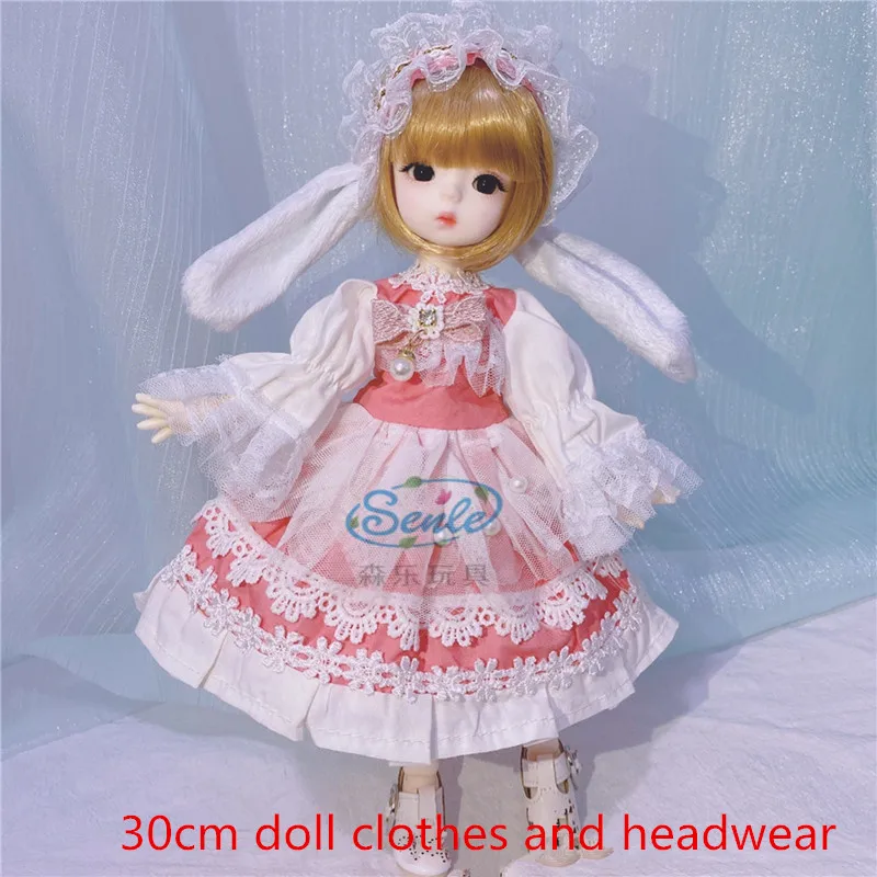 1/6 Одежда для куклы Bjd 30 см аксессуары игрушек Студенческая одежда клетчатая юбка