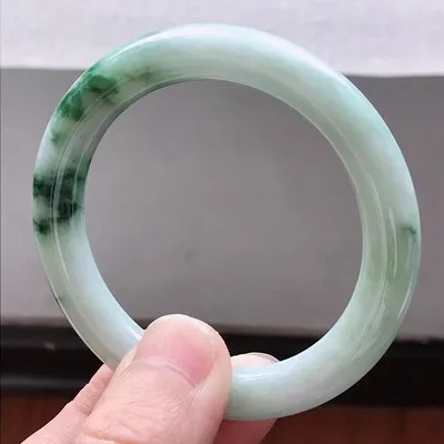 Ювелирные изделия zheru браслет из натурального бирманского нефрита 54 мм-62 мм