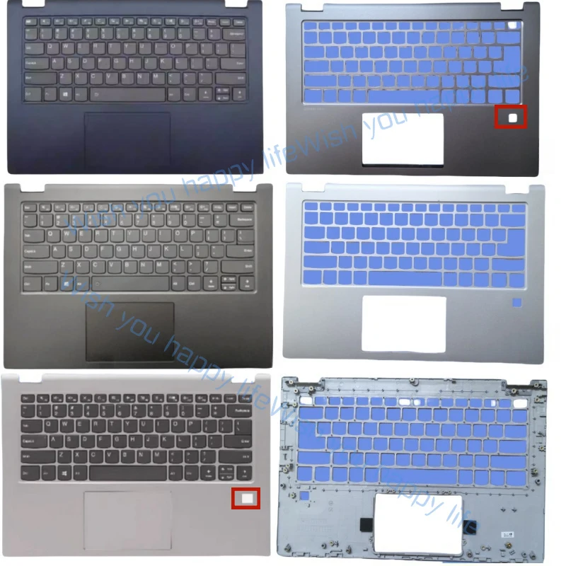 Фото Л... Клавиатура US для Lenovo IdeaPad C340-14 IWL IML API Flex-14, верхняя крышка с подставкой для рук №1