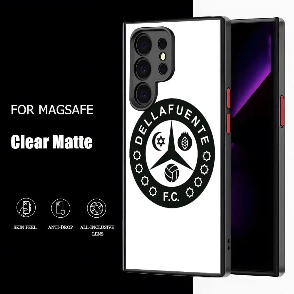 Чехол для телефона Dellafuente F C матовый магнитный чехол Samsung S25 24 S23 S22 S21 S20 Ultra Plus FE с