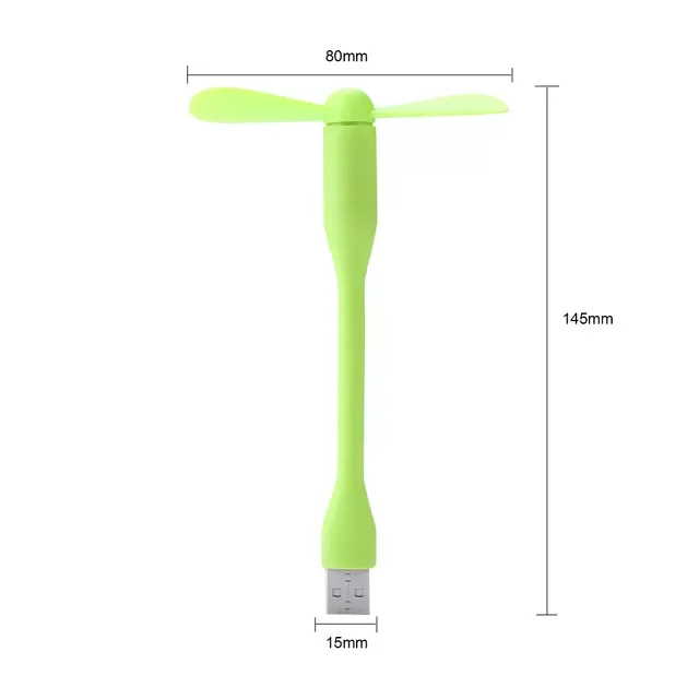 

Flexible Bendable USB Fan For Power Bank Laptop PC AC Charger Portable Hand Fan Computer Summer Gadget