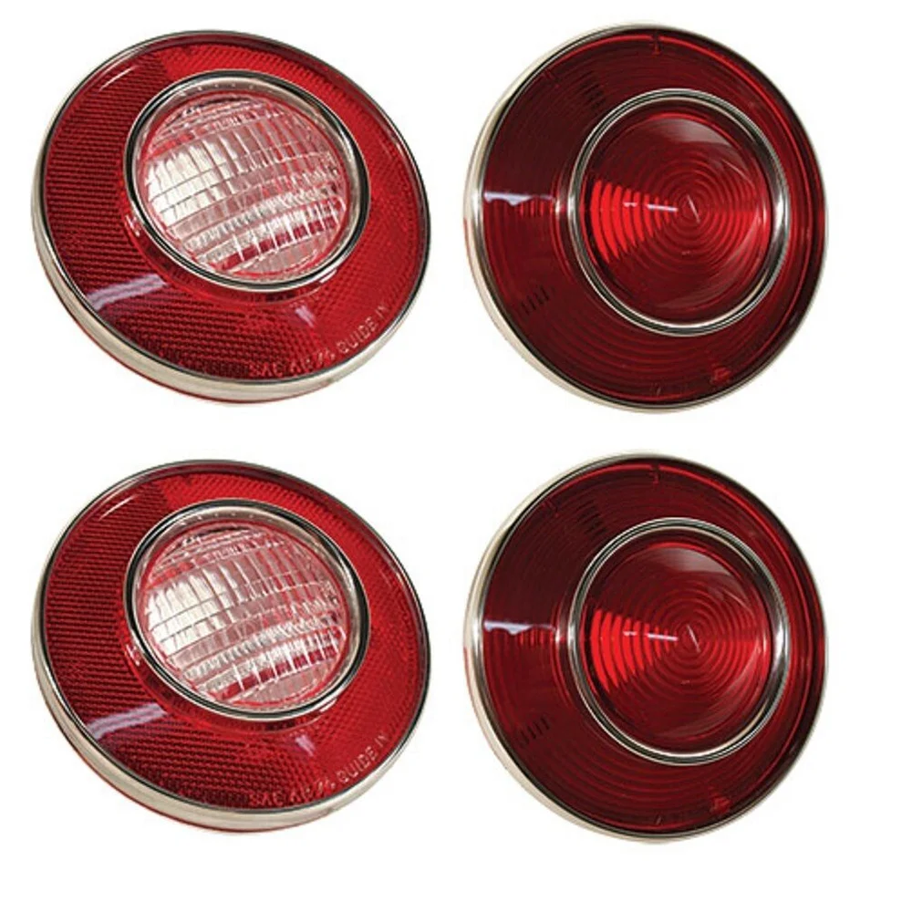 4Pcs Car Tail Lights and Backup Lights for C3 1975 - 1979 Warning Lamp Taillight Assembly 924028 images - 6
