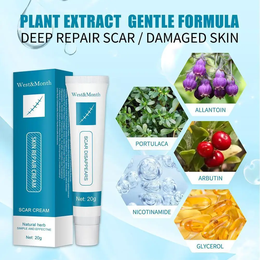 

20g Acne Scar Removal Cream Repair Burn Surgical Scars Skin Regeneration Cell Marks Treatment Body Repair Stretch Care ​pro P2k9