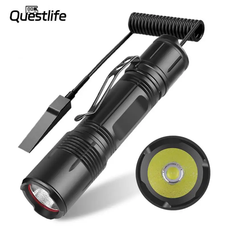 

High Power Battery Flashlight For Bicycle Mouse Tail Switch Flashlight Aluminum Light Tactical Flash Light For Bicycle.