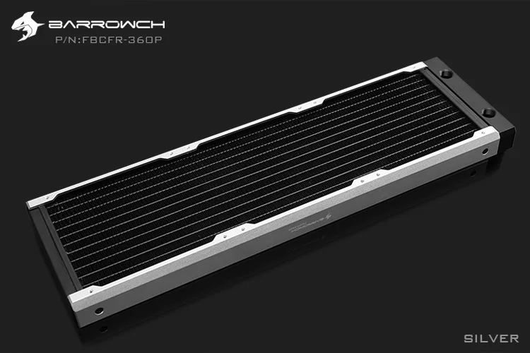 Радиатор водяного охлаждения BARROWCH 240 360, медь, POMакрил, модульное съемное издание, серия Chameleon Fish, черныйсеребристый (art.: 3920cd459ce78) - 3920cd459ce78