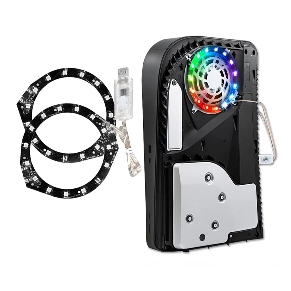 

Game Console Light Bar Bluetooth-compatible 4.0 8-Color Atmosphere Light RGB Games Accessories for PS5
