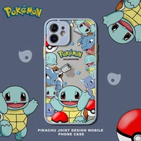 pokemon pikachu phone cases for iphone 13 12 11 pro max mini xr xs max 8 x 7 se 2022 cute cartoon anti fall silicone back cover