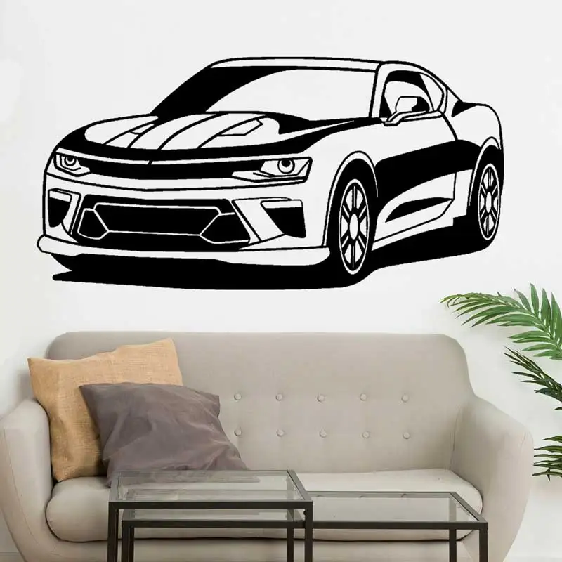 

Anniversary Edition Sports Car Silhouette Car Enthusiast Rental Company Car Repair Factory Home Garage Decor Vinyl Decal Gifts