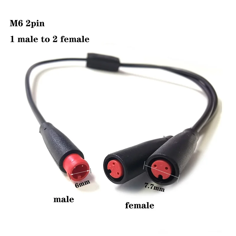 6 мм M6 2 3 5 контактов 1 штекер на 2 гнезда Разветвитель Julet Электрический стыковый кабель Разъем для электровелосипеда водонепроницаемый шнур датчика сигнала k