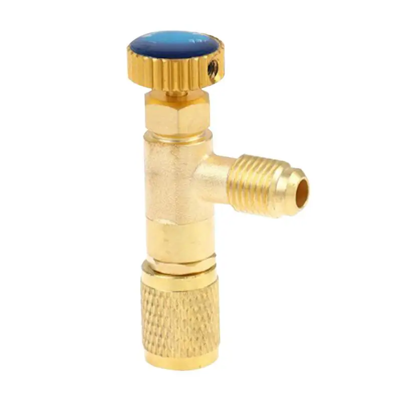 

Refrigerant Charging Valve Safety Adapter Air Conditioner Filling Safety Valve R410a R22 Refrigerant 1/4 Safety Adapter Air
