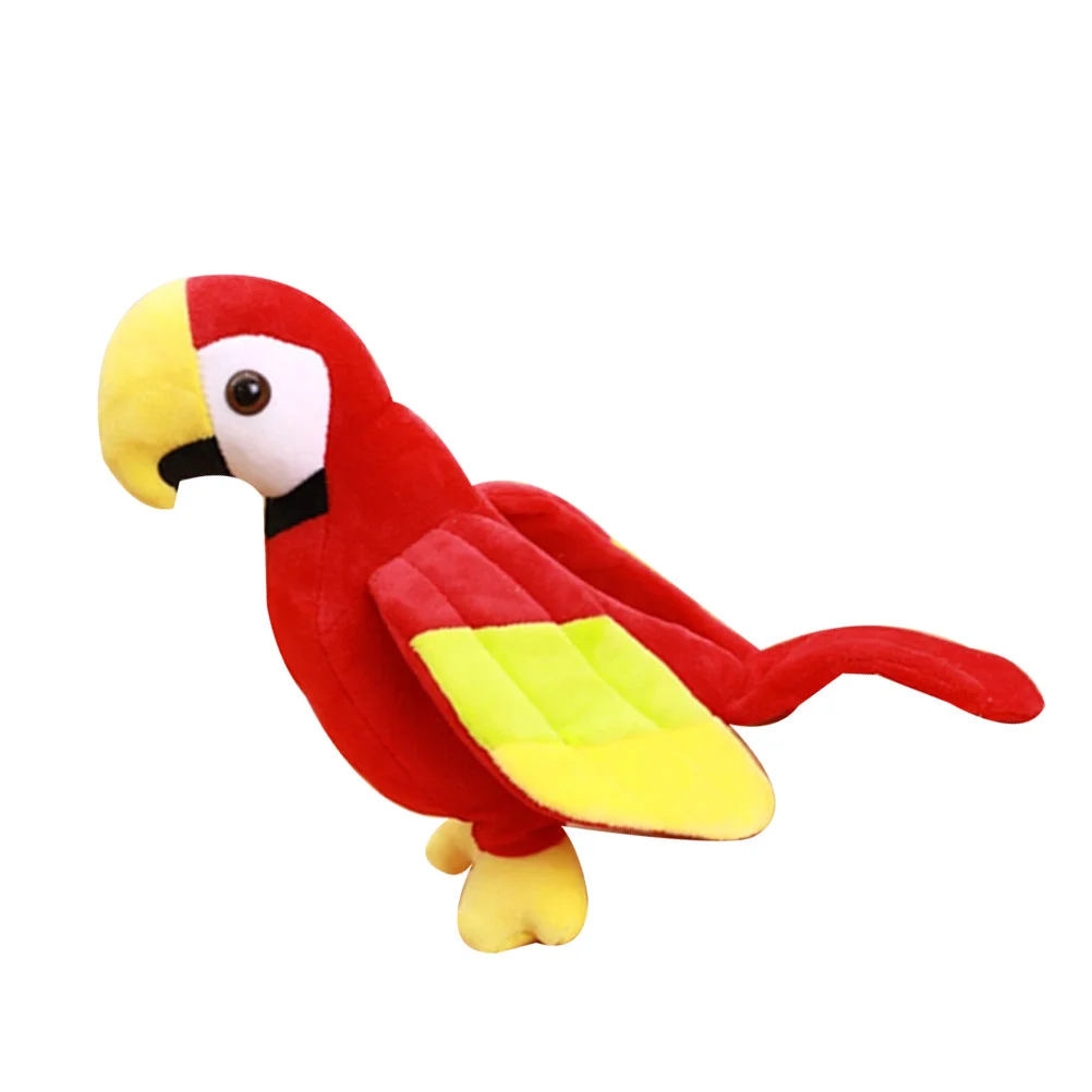 

Parrot Plush Stuffed Toy Animal Bird Toys Kids Softpillowgreen Talking Shoulder Birdskawaii Figurine Birthday Gift Fluffy Spunky