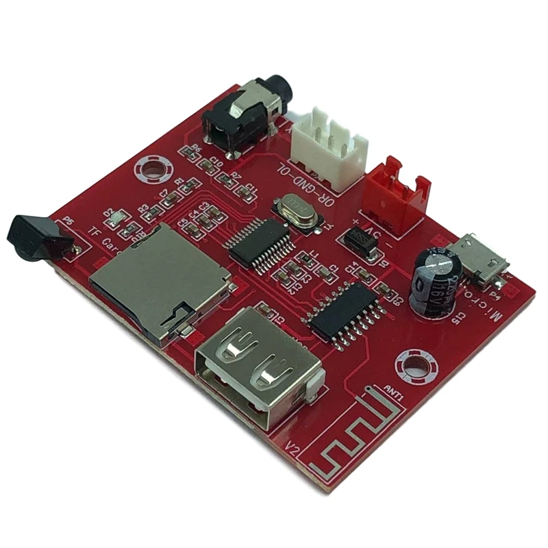 Модуль аудиодекодера DC5V Bluetooth U-диск/TF карта приемник модуль AUX Выход пульт