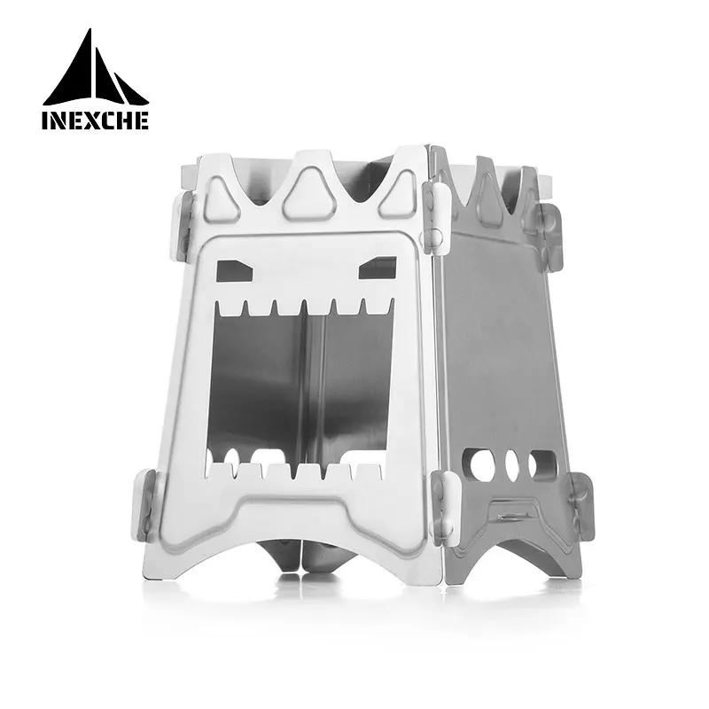 

Creative Splited Camping Stove Stainless Steel Backpacking Stove Folding Portable Wood Burning Stoves for Picnic BBQ Camp Hiking
