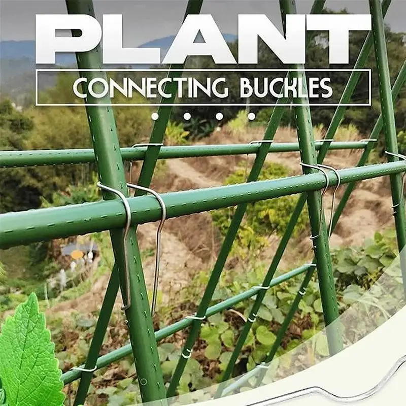 

Plant Trellis Connector Clip Hook Garden Vegetable Plant Grape Support Vines Fastener Fixing Buckle Plant Lawn For Greenhouse