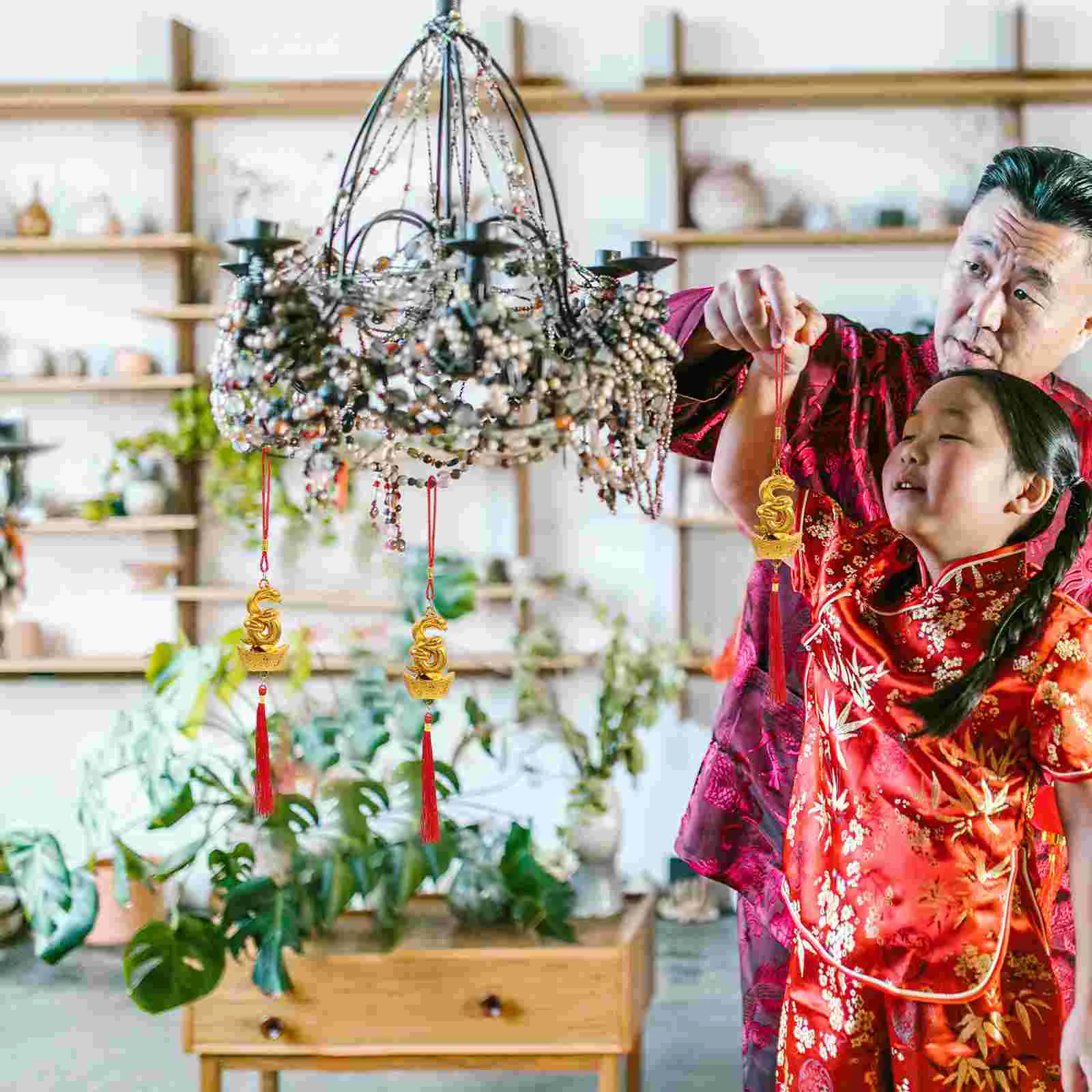 Подвески на удачу Год змеи Декоративный кулон Подвесные украшения Автомобильные