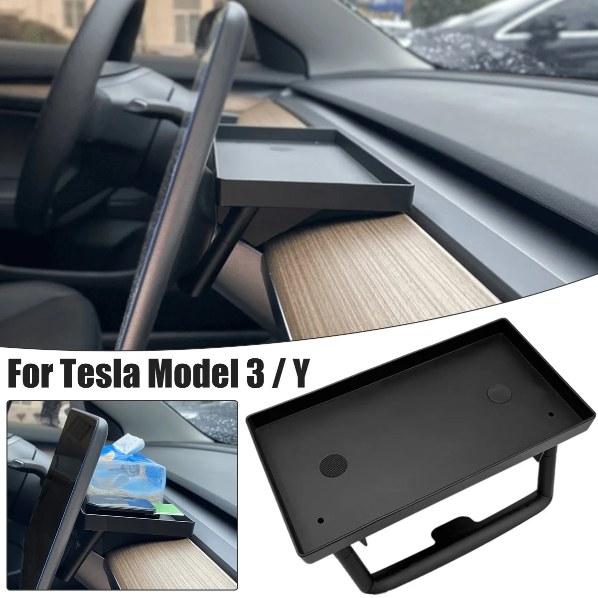 

Car Hidden Storage Organizer Magnetic Tower Holder Tissue Storage Tray Tissue Box Accessories Interior Decoration for Tesla Mode