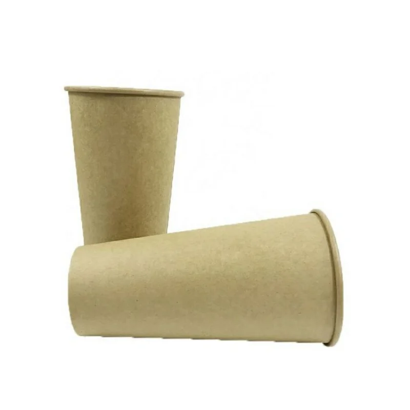 

High quality eco friendly bio-degradable disposable single wall kraft paper coffee cup