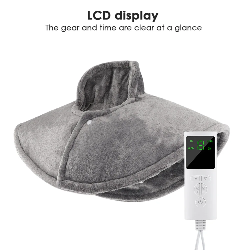 

Нагревательная подушка для шеи и плеч Comfytemp, обмотка с электрическим подогревом для облегчения боли, 9 Режимов нагрева, 11 автоматических выключений с обратным отсчетом