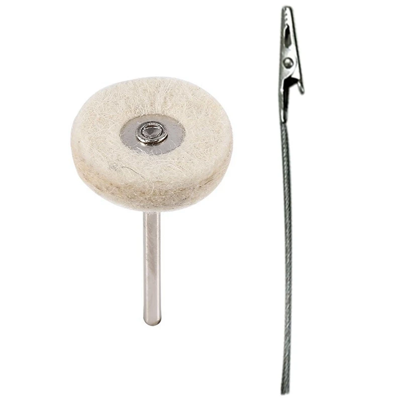 

Set Of 50 Wire Alligator Clamp Long-Tailed Alligator Iron Clip Clasp & 10 Pieces 25Mm Felt Installation Polishing Pad