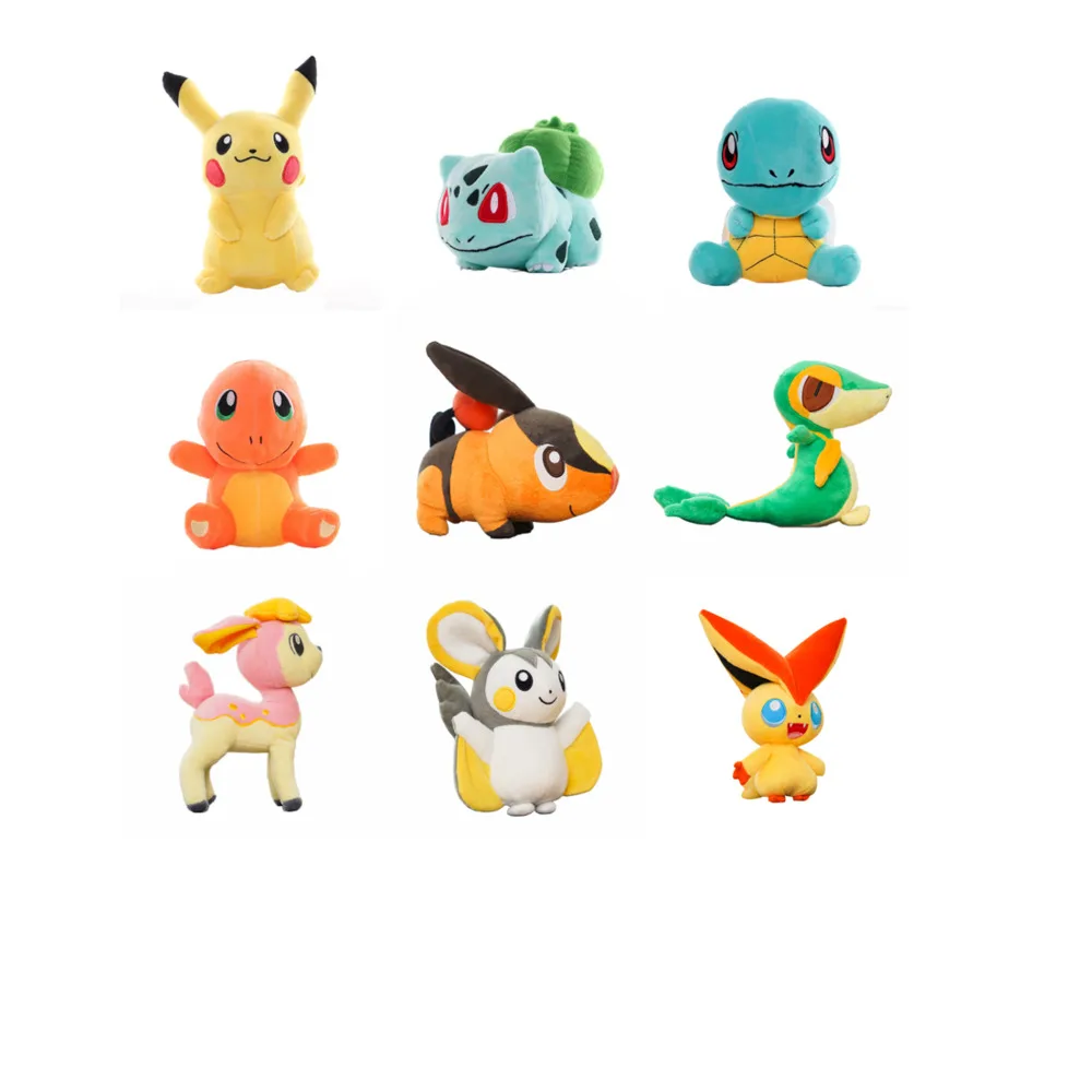 

Pokemon Plush Toy Pikachu Stuffed Charmander Charizard Squirtle Bulbasaur Eevee Anime Figures Decompress Doll Kids Birthday Gift