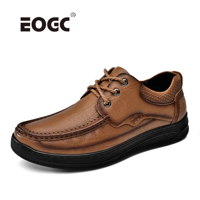 

Soft Natural Leather Men Shoes Comfort Casual Shoes Wear-resistant Soles Walking Shoes Men Zapatos Hombre